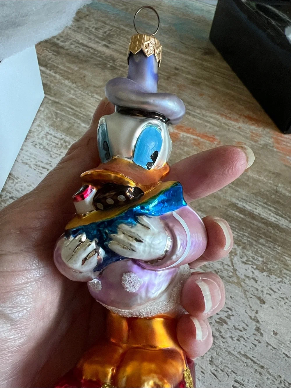 Christopher Radko Donald Duck Ornament with Box 1996